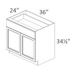 B36 Walnut Shaker Pre-Assembled
