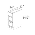 DB12 Walnut Shaker Pre-Assembled