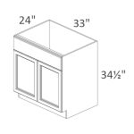 SB33 Walnut Shaker Pre-Assembled