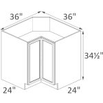 ERB36 Sonoma Slim Dove Shaker Pre-Assembled