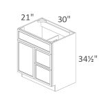 VSD30DR Sonoma Slim Timber Shaker Pre-Assembled