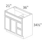 VSD36DR Sonoma Slim Indigo Shaker Pre-Assembled