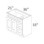 FA3621DL Classic Grey Shaker Pre-Assembled