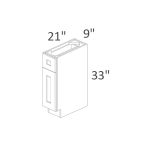 SVA09B Classic White Shaker Pre-Assembled