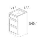 VDB18-34 Sonoma Slim Indigo Shaker Pre-Assembled