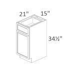 VB15-34 Sonoma Slim Desert Oak Shaker Pre-Assembled