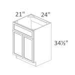 VSB24-34 Sonoma Slim Dove Shaker Pre-Assembled