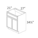 VSB27-34 Sonoma Slim Dove Shaker Pre-Assembled