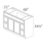 VSD48 Sonoma Slim Timber Shaker Pre-Assembled