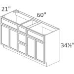 VSD60D Sonoma Slim Timber Shaker Pre-Assembled