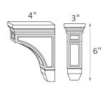 CORBEL54 Bridgeport Grey Shaker