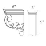 CORBEL57 Bristol White