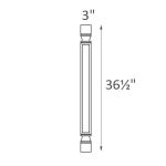 POLE75-B3 York Slim Brown Shaker