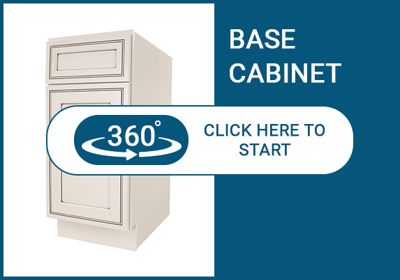 Dark Cream Glaze Base Cabinet