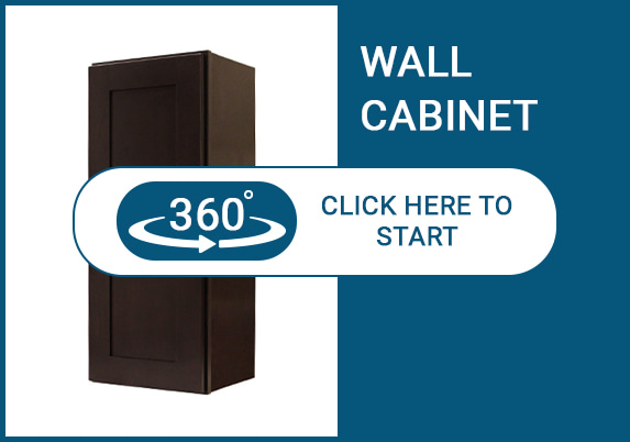 Newport Espresso Shaker Wall Cabinet