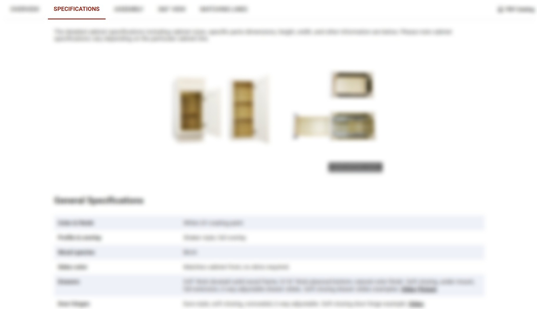 Cabinet Specifications