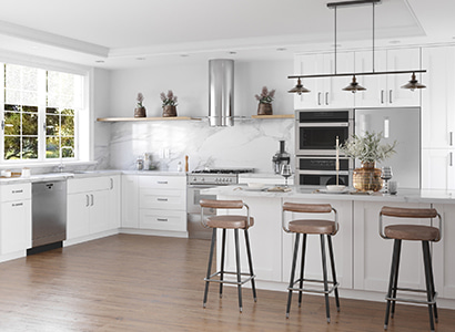 Anchester White - Pre-Assembled Kitchen Cabinets