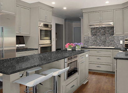 Astoria Pebble - Pre-Assembled Kitchen Cabinets