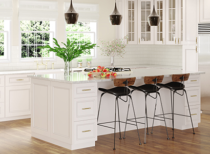 Bristol Cream Glaze - Ready to Assemble Kitchen Cabinets