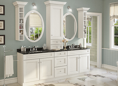 Bristol White - Ready to Assemble Bathroom Vanities