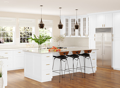 Bristol White - Ready to Assemble Kitchen Cabinets