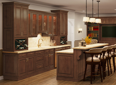 Charleston Cappuccino - Ready to Assemble Kitchen Cabinets