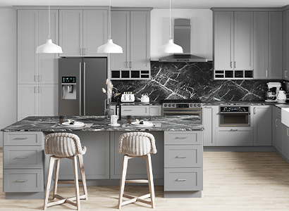 Chatham Nickel - Pre-Assembled Kitchen Cabinets