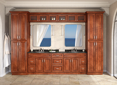 Coffee Cherry - Pre-Assembled Bathroom Vanities