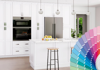 Custom Color Cabinets