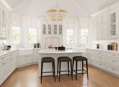 Hartford Dove - Pre-Assembled Kitchen Cabinets