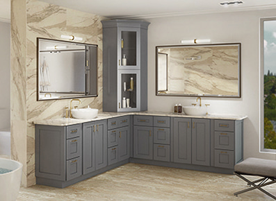 Madison Grey Shaker - Ready to Assemble Bathroom Vanities