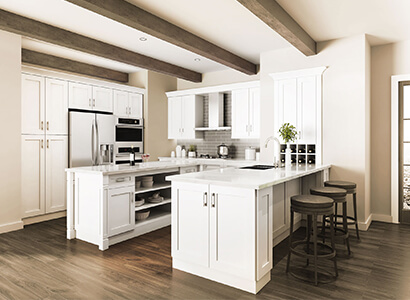 Madison Pearl Shaker - Ready to Assemble Kitchen Cabinets