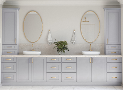 Malibu Nickel - Pre-Assembled Kitchen Cabinets
