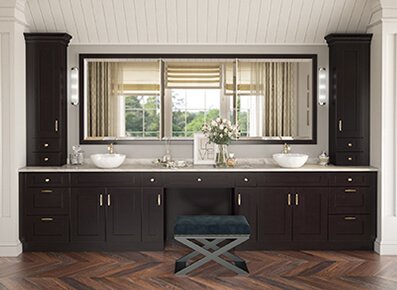Newport Espresso Shaker - Ready to Assemble Bathroom Vanities