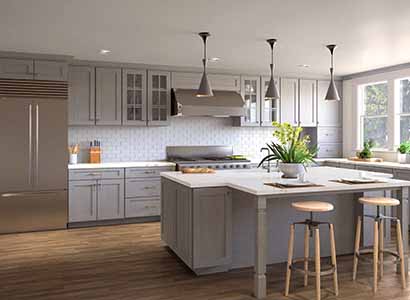 Newport Grey Shaker - Ready to Assemble Kitchen Cabinets