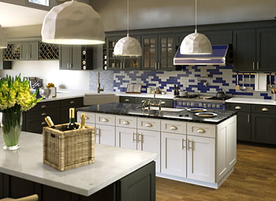 Newport Smoke Shaker - Ready to Assemble Kitchen Cabinets