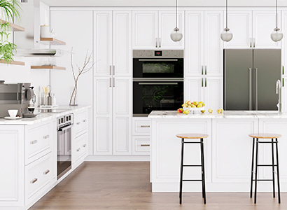 Princeton Frost - Pre-Assembled Kitchen Cabinets
