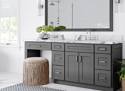 Salem Grey Shaker - Ready to Assemble Kitchen Cabinets