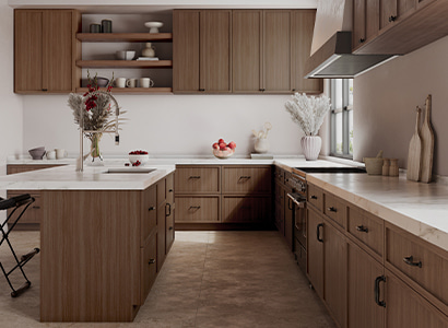 York Slim Brown Shaker - Ready to Assemble Kitchen Cabinets
