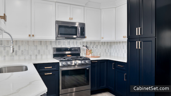 Lexington Blue kitchen angle view.