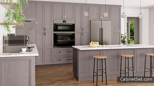 Princeton Horizon kitchen full view with an island.
