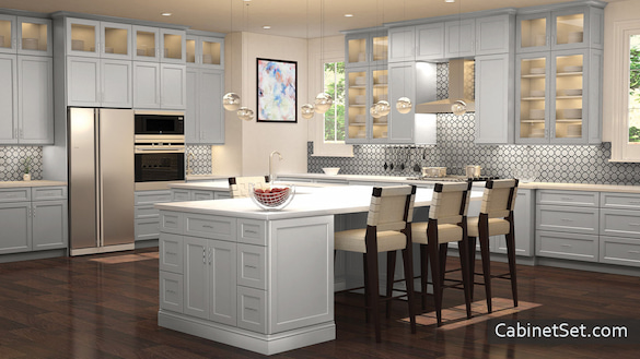 Ridgefield Pastel kitchen full view.