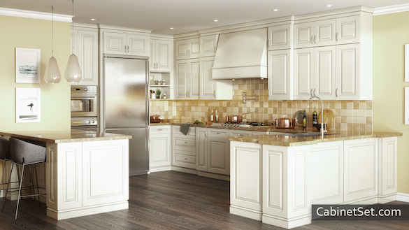 Windsor Ivory kitchen full view.