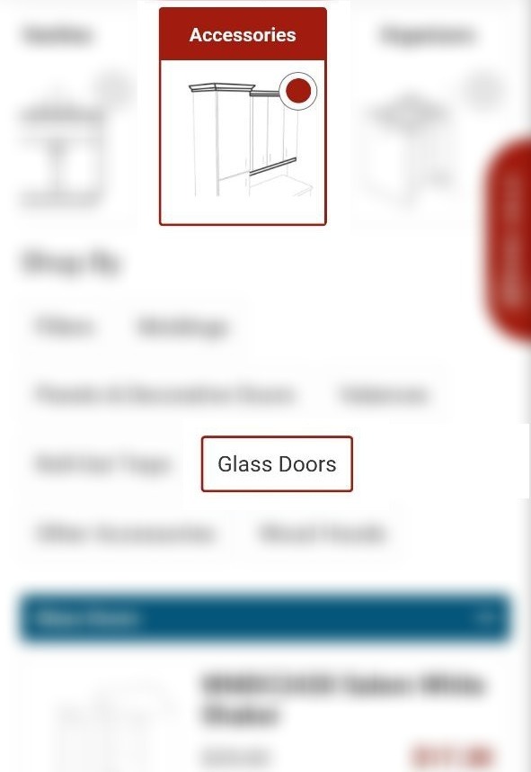 Mullion Glass Cabinet Doors
