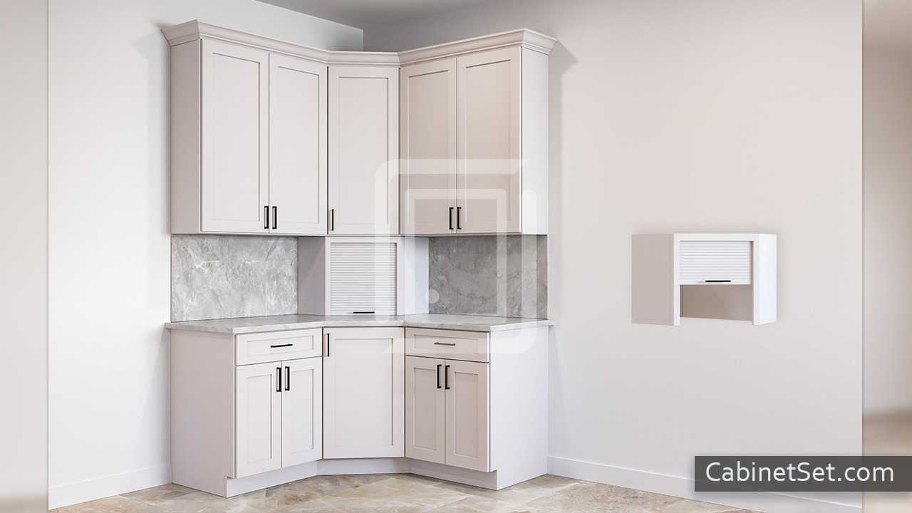 Corner Appliance Cabinet