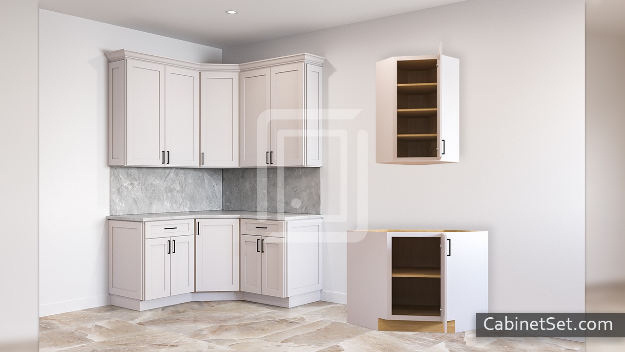Wall and Base Diagonal Cabinets