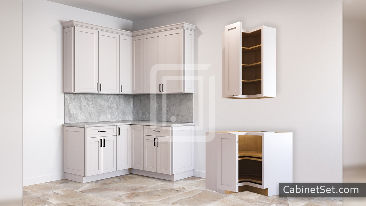 Wall and Base Easy Reach and Lazy Susan Cabinets