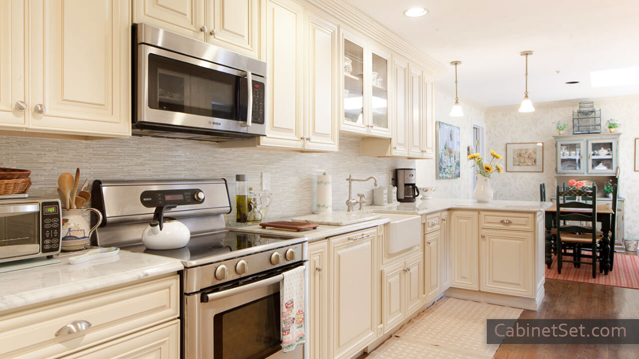 Belfast Cream Glaze Kitchen Cabinet Line